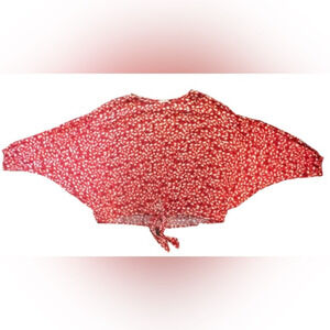 Perch by Blu Pepper 2 XL Tie Tunic Boho Women's Bohemian Bat Wing Sleeve Top B21